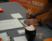 Over 40 colleges, universities, and education support agencies attended the Education Fair on Aug 16, 2018 at the Scott Air Force Base Events Center on Scott AFB, Ill. The Education Fair was held to give individuals the chance meet with school liaisons to help them make informed decisions.