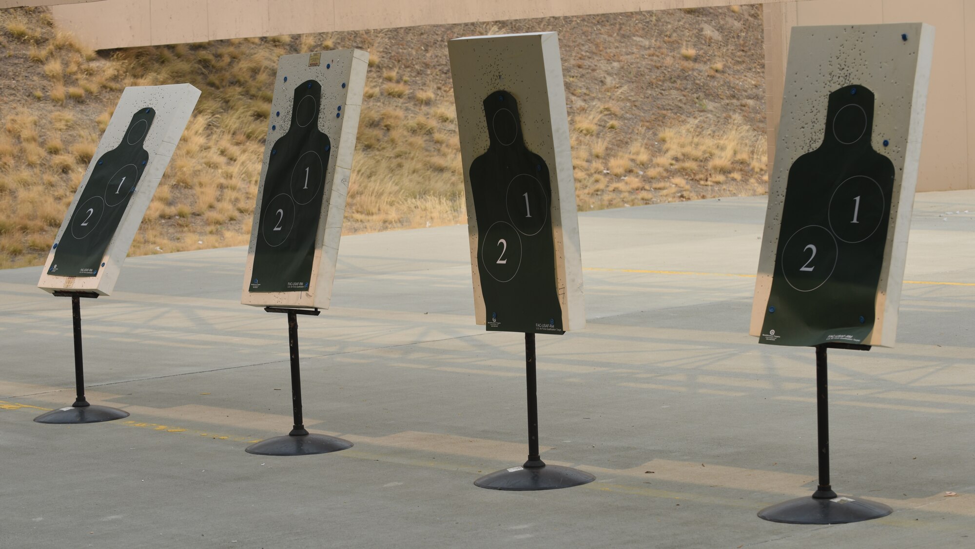 Targets stand ready