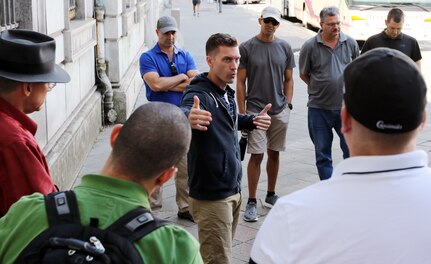 7th MSC junior officers develop military decision making skills during staff ride to Aachen, Huertgen Forest