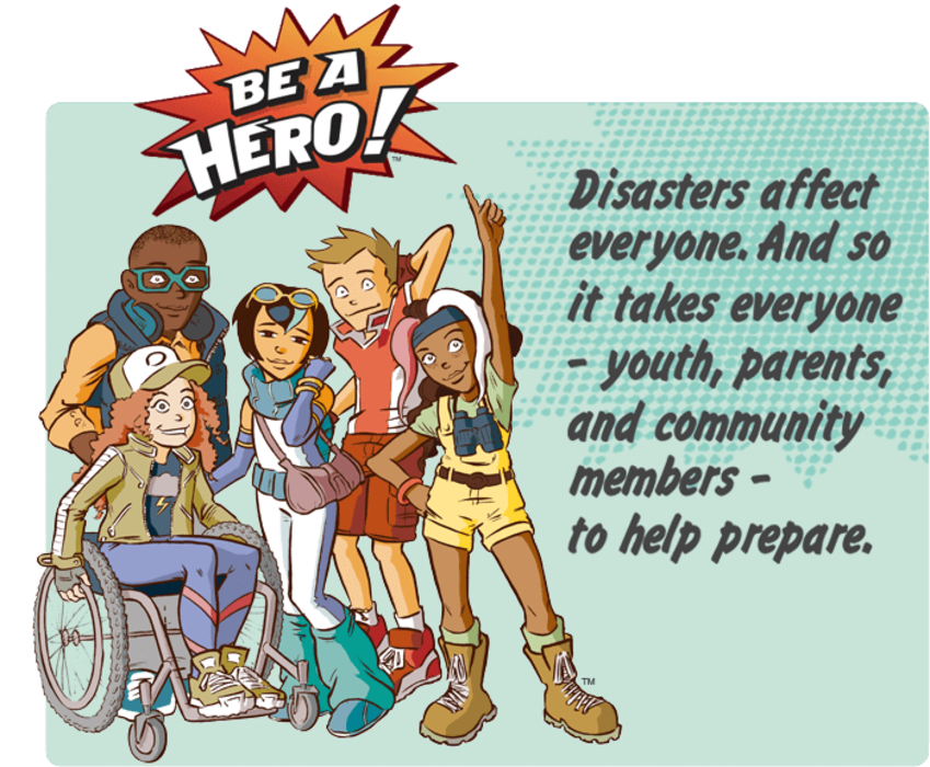 Help the Heroes! Will you know what to do? Make the right decisions and earn points to unlock new levels. But watch out! The wrong choice could end the game. Survive all 7 levels plus a turn in the hot seat and become a Disaster Master! Print out chapters of your own graphic novel as you play.