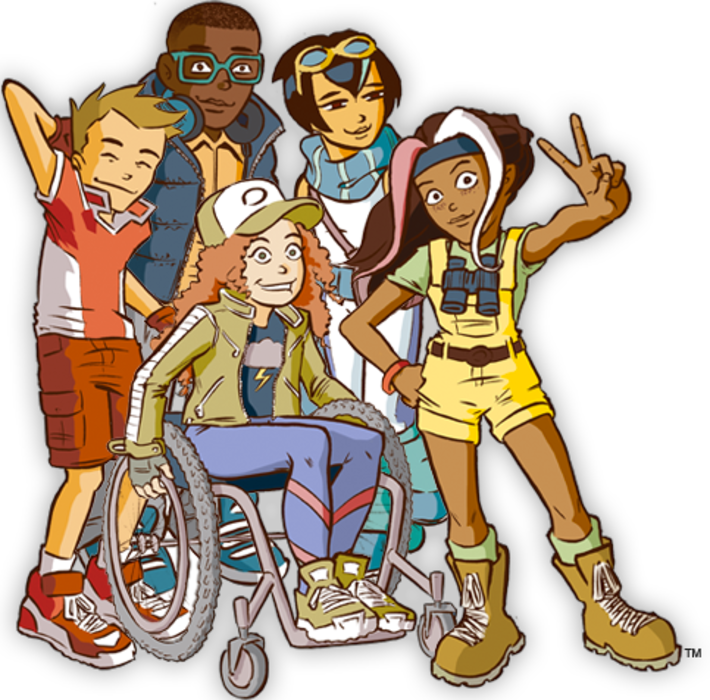 Help the Heroes! Will you know what to do? Make the right decisions and earn points to unlock new levels. But watch out! The wrong choice could end the game. Survive all 7 levels plus a turn in the hot seat and become a Disaster Master! Print out chapters of your own graphic novel as you play.