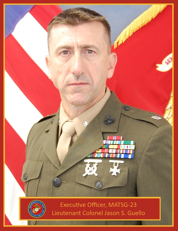 Lieutenant Colonel Jason S Guello, Executive Officer, Marine Aviation Training Support Group 23, NAS Pensacola, Pensacola, FL