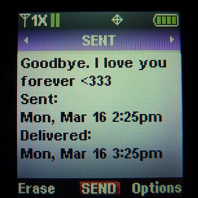 The last text sent out from Chelsea Rae Bowen was to her boyfriend.