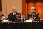 Adm. Kurt Tidd speaks in Argentina.