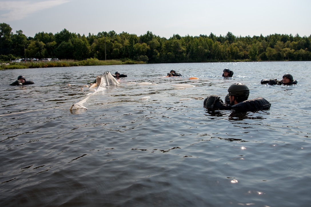 Sink or swim: water survival training
