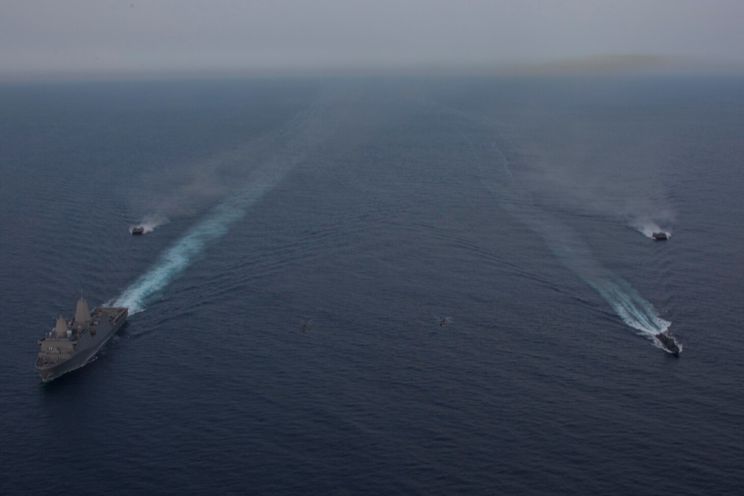 Sri Lanka – San Antonio-class amphibious transport dock USS Anchorage (LPD 23) and embarked U.S. Marines with  the 13th Marine Expeditionary Unit (MEU) conduct Passing Exercise (PASSEX) with the Sri Lanka Navy while on a regularly scheduled deployment of the Essex Amphibious Ready Group (ARG) and 13th MEU, August 28, 2018. USS Anchorage and the embarked Marines of the 13th MEU conducted a theater security cooperation exercise with the Sri Lankan Navy and Navy Marines.  Part of a growing U.S.-Sri Lanka naval partnership, the exercise is also an opportunity for U.S. Seventh Fleet to explore local logistics support services for visiting naval forces operating throughout the Indo-Pacific region.