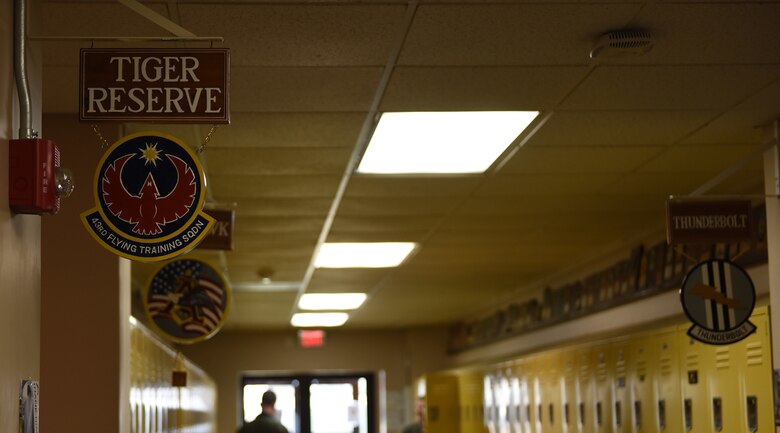The 43rd Flying Training Squadron is an Air Force Reserve unit on Columbus Air Force Base, Mississippi. Each of the flying squadrons on Columbus AFB has a flight comprised of 43rd FTS instructor pilots. (U.S. Air Force photo by Airman 1st Class Beaux Hebert)