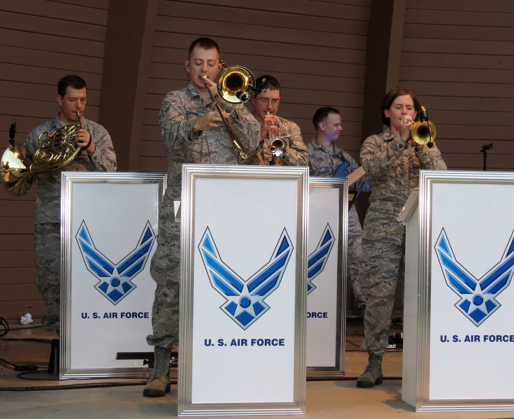 The United States Air Force Band of Flight, stationed at Wright-Patterson AFB, Ohio presents more than 240 performances annually, providing quality musical products for official military functions and ceremonies as well as civic events and public concerts. Since its founding in 1942, the band has performed for presidents and vice presidents, visiting heads of state, cabinet officers, members of congress, U.S. and foreign military leaders, and millions of Americans and foreign citizens.