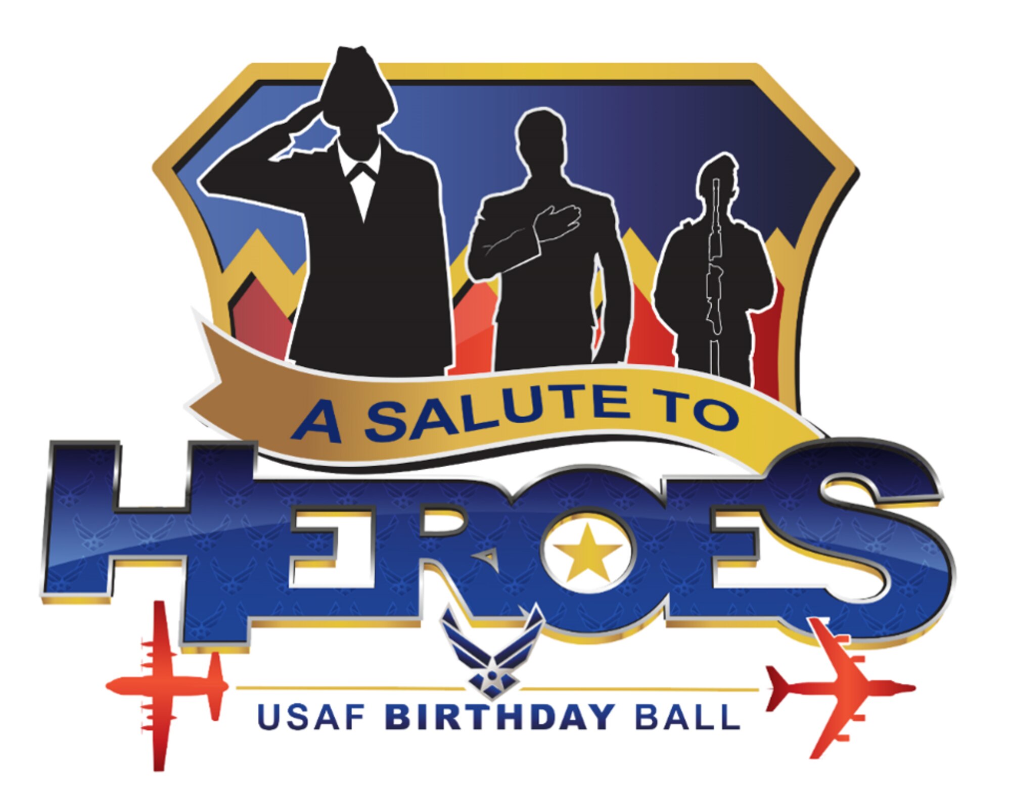 The logo for the 2018 USAF birthday ball. (U.S. Air Force graphic by Josh Plueger)