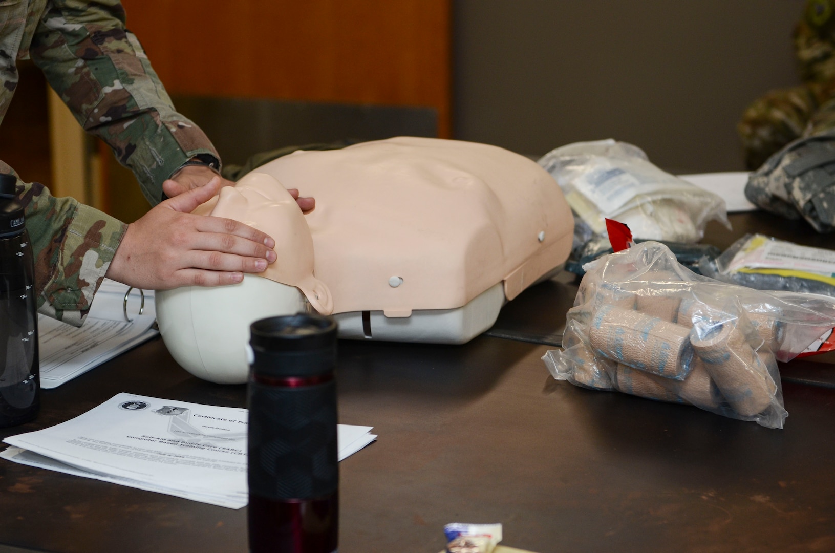 Self-Aid and Buddy Care course prepares deploying members for