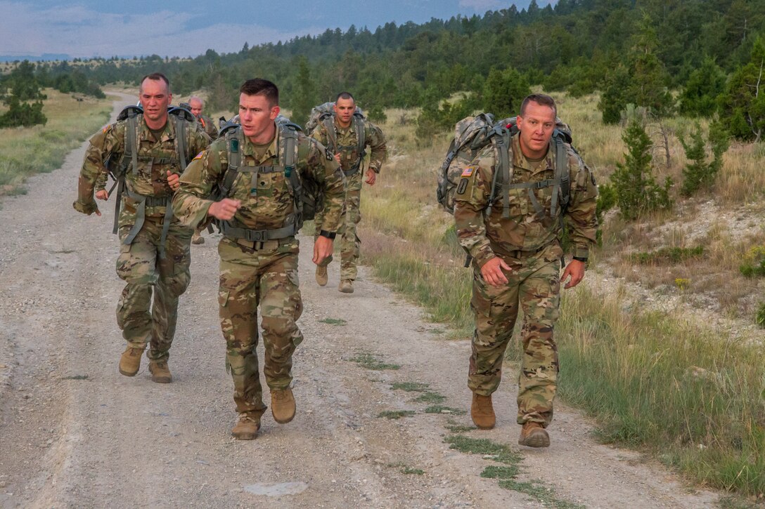 U.S. Army Reserve Best Warriors and Drill Sergeants of the Year Participate in a Foot March