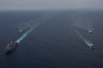 USS Anchorage conducts at-sea exercise with Sri Lanka Navy