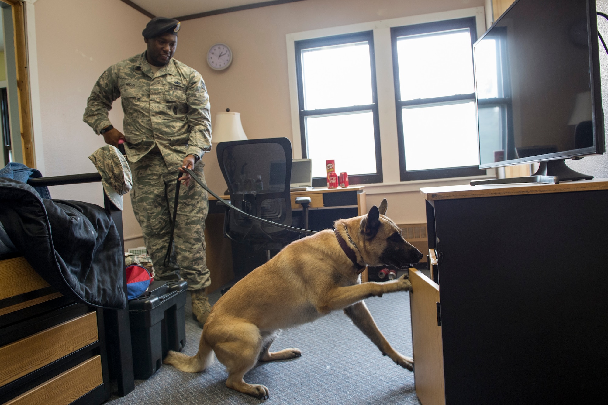 Two mock drug rooms were set up at the Army Substance Abuse and Prevention office at JBER to educate parents and noncommissioned officers on the warning signs of alcohol and drug abuse. The rooms are also used for proficiency training by Security Forces Squadron military working dogs, the Air Force Office of Special Investigations and the Army Criminal Investigation Division.