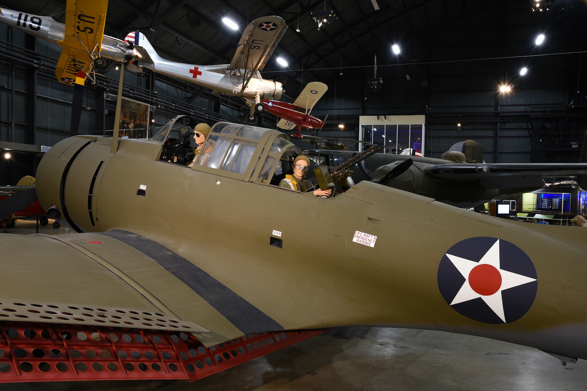 DAYTON, Ohio -- Douglas A-24 in the WWII Gallery at the National Museum of the United States Air Force. (U.S. Air Force photo by Ken LaRock)