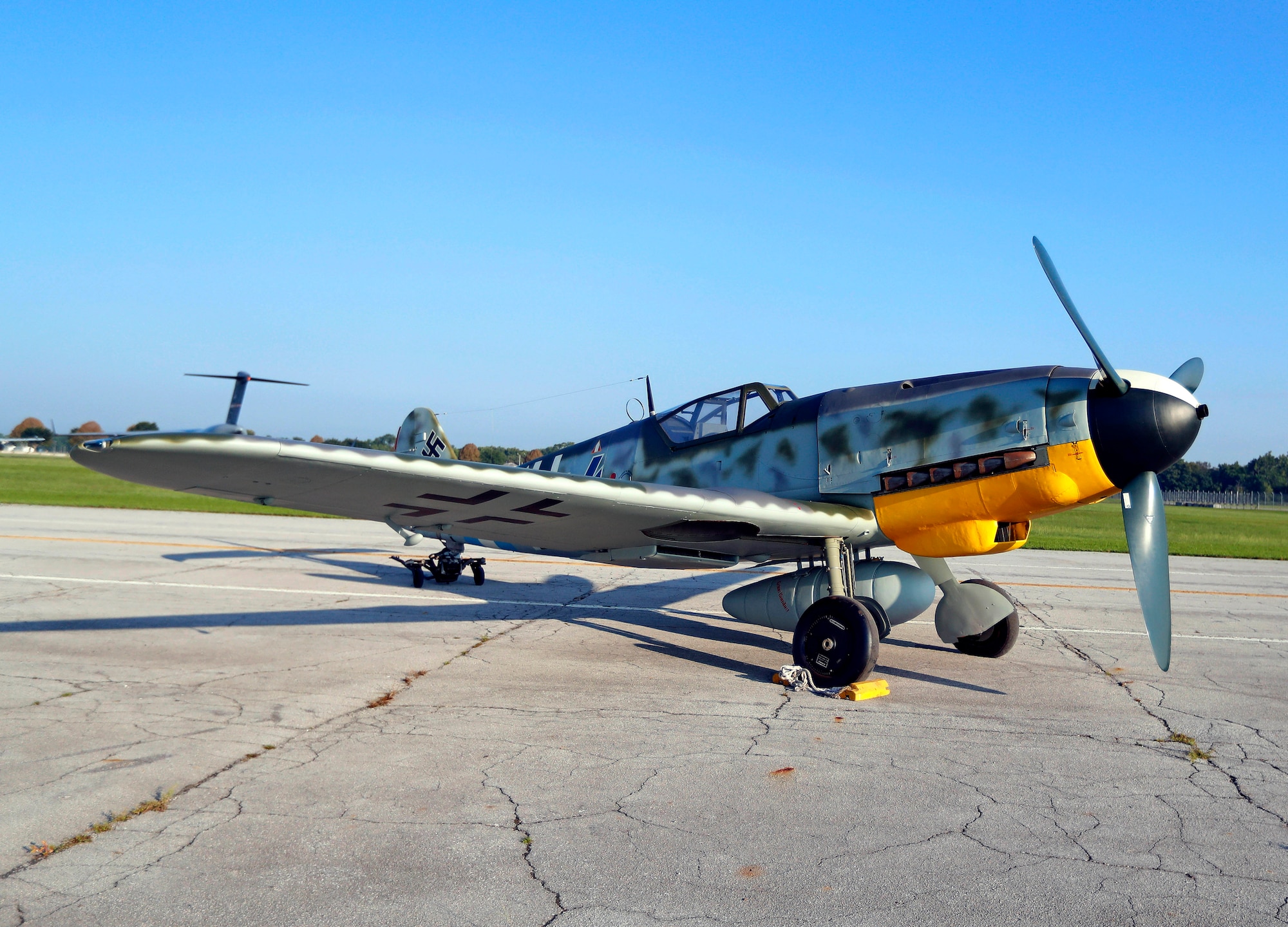 DAYTON, Ohio -- Messerschmitt Bf 109G-10 at the National Museum of the United States Air Force. (Courtesy photo by Don Popp)