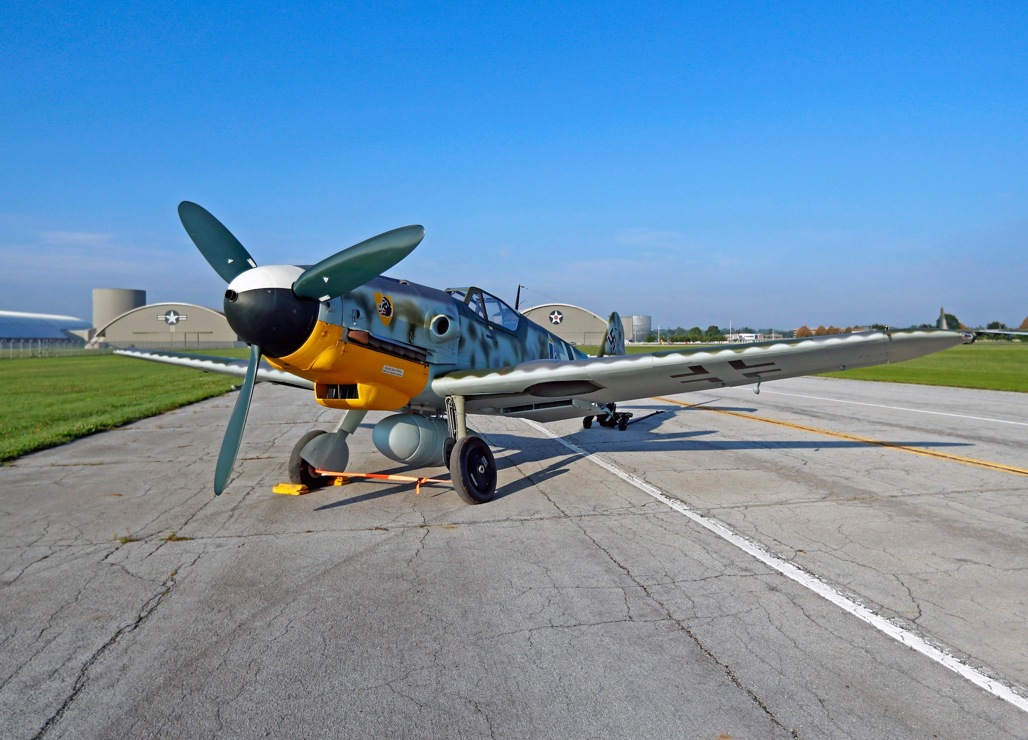 DAYTON, Ohio -- Messerschmitt Bf 109G-10 at the National Museum of the United States Air Force. (Courtesy photo by Don Popp)