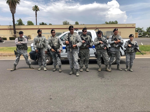 At March Air Reserve Base, Citizen Airmen serve from other parts of the country and the world.  Technical Sergeant Jonathan Ortega, assigned to the 452nd Air Mobility Wing Security Forces Squadron, experienced a once in a lifetime event that brought light to March Air Reserve Base to a community outside the State of California.