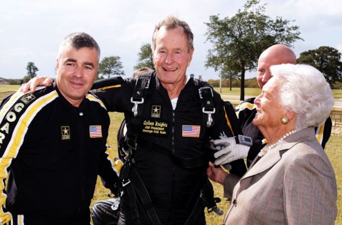 Former President George H.W. Bush and his wife, Barbara.