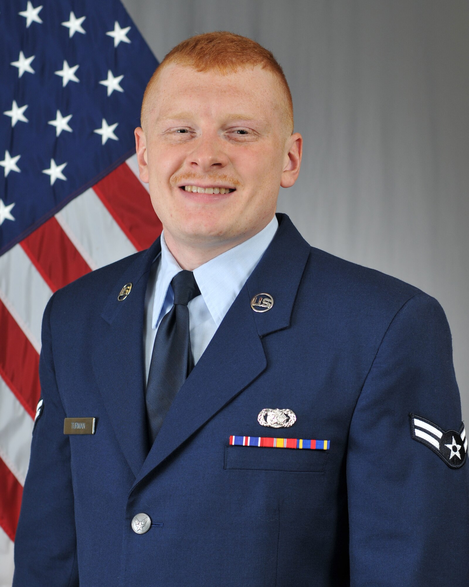 Airmen 1st Class, Marcus Turman, a Materiel Management Journeyman, has been selected as the 2018 Airmen of the Year for the 185th Air Refueling Wing. Turman will compete at the state level for a chance to go on to state completion. Official Photo by Senior Master Sgt. Vince De Groot.