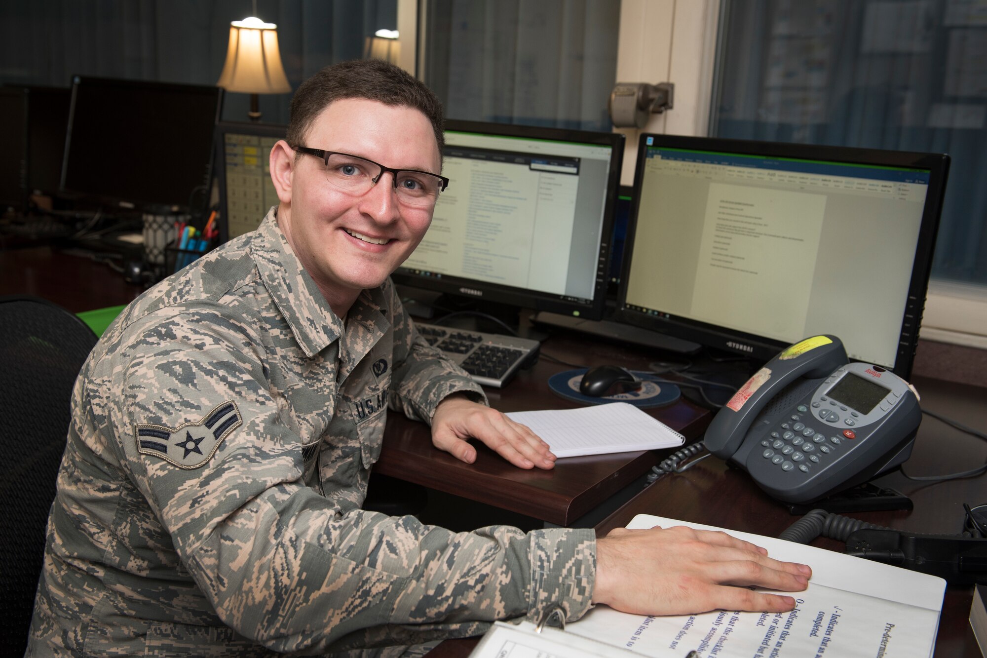 Airman 1st Class Johnathon Dorman is a command and control specialist for the 167th Airlift Wing and is the wing’s Airman Spotlight for Dec. 2018. (U.S. Air National Guard photo by Senior Master Sgt. Emily Beightol-Deyerle)
