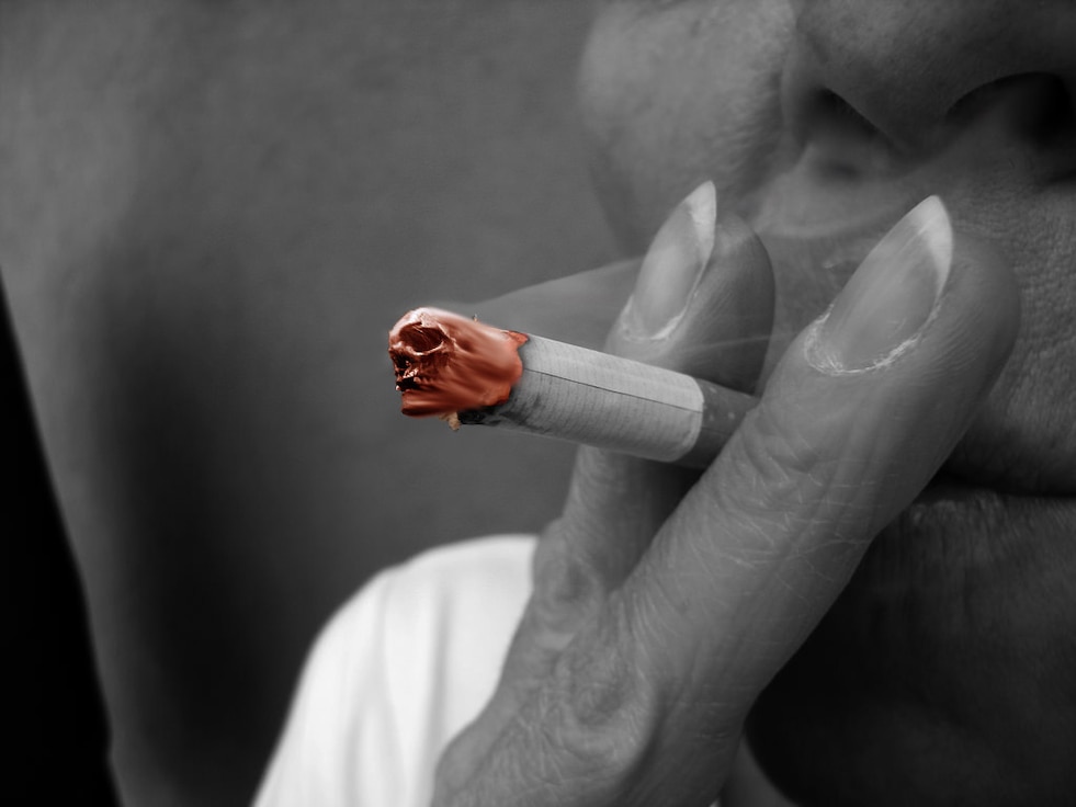 Photo illustration depicting smoking kills. (U.S. Air Force Photo illustration by Airmen 1st Class Braydon Williams)