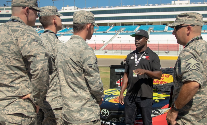 Airmen tour Las Vegas Motor Speedway