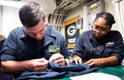 USS Green Bay celebrates classic Navy tradition