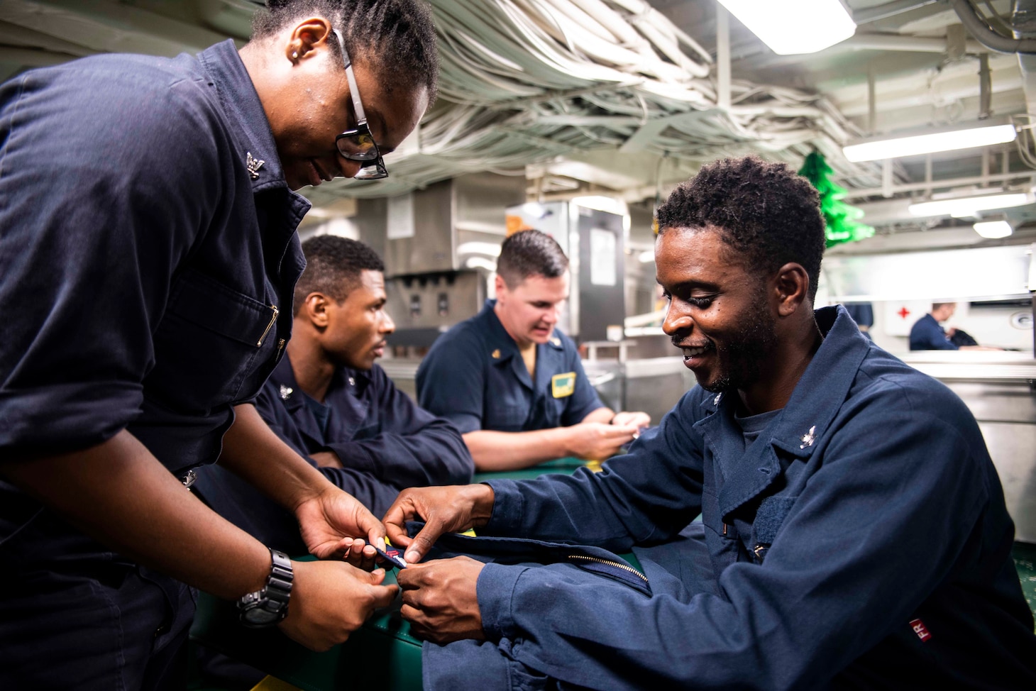 USS Green Bay celebrates classic Navy tradition