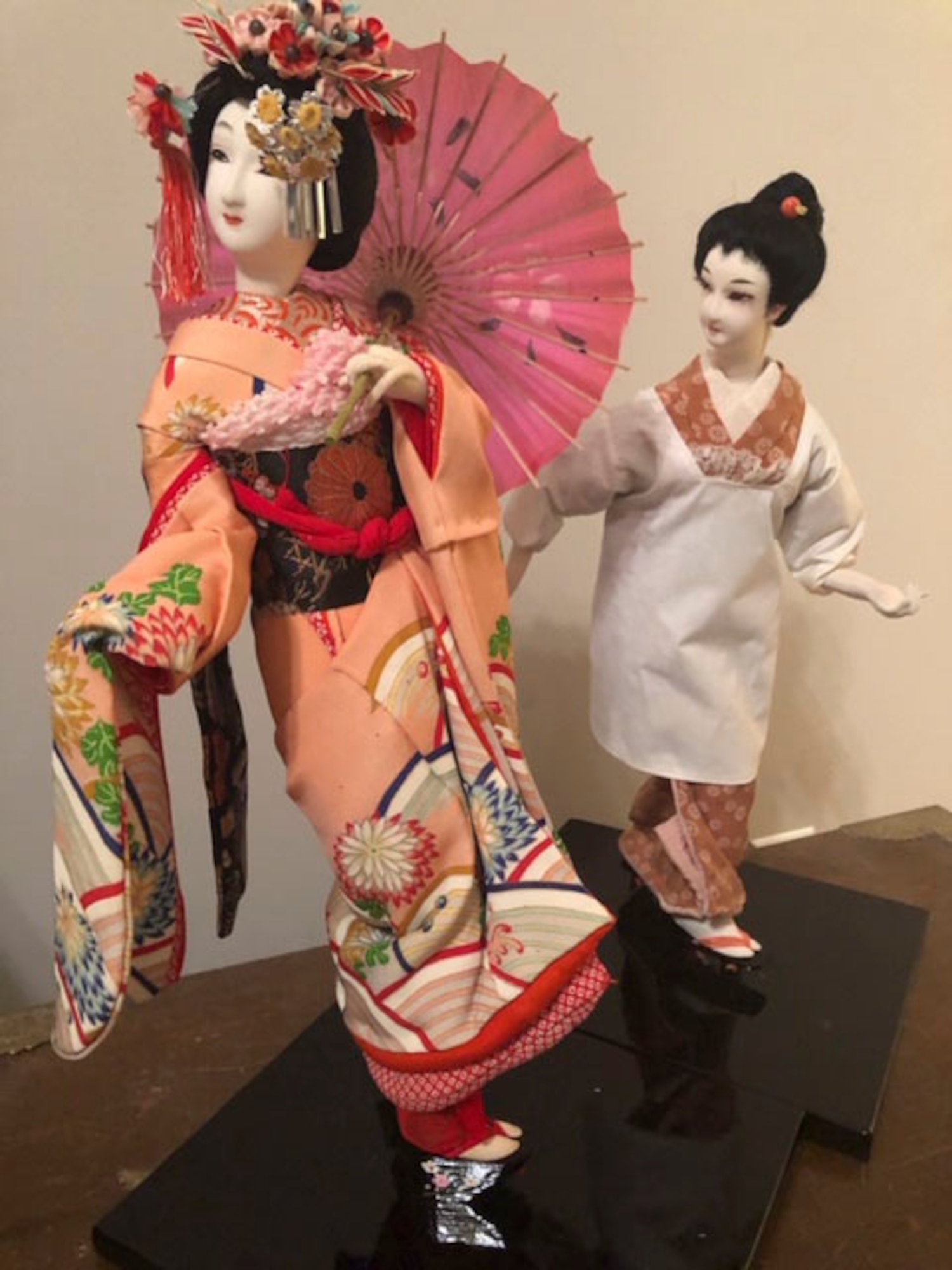Japanese dolls made by Mary Rose Mueller during the 1960s.