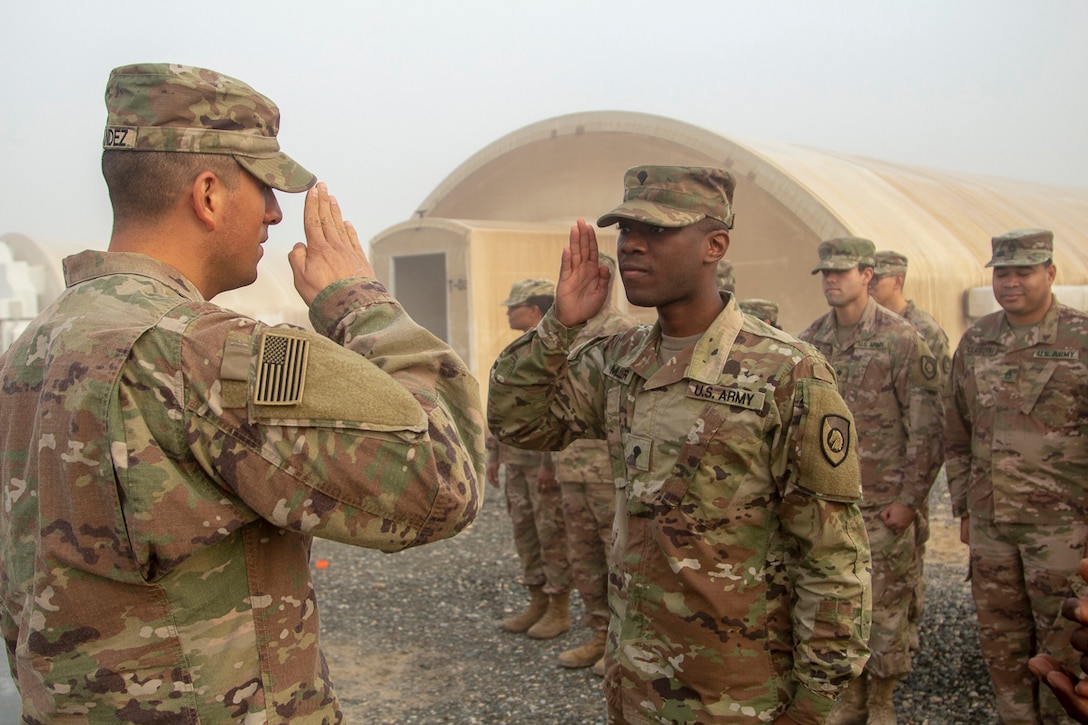 Promotion at 300th Sustainment Brigade