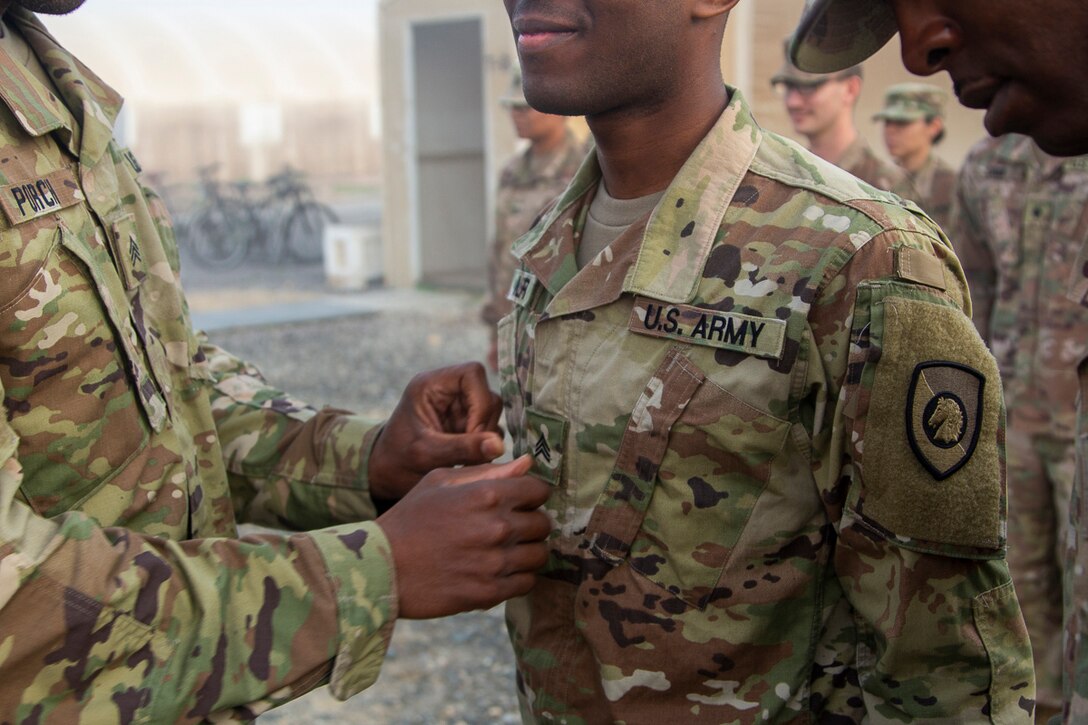 Promotion at 300th Sustainment Brigade