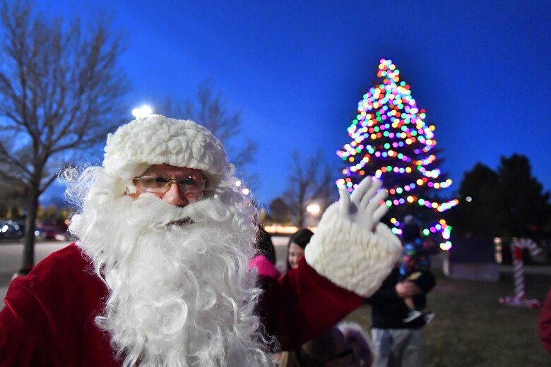 Ellicott School District Choir, Santa Claus, highlight annual holiday tree lighting at Schriever