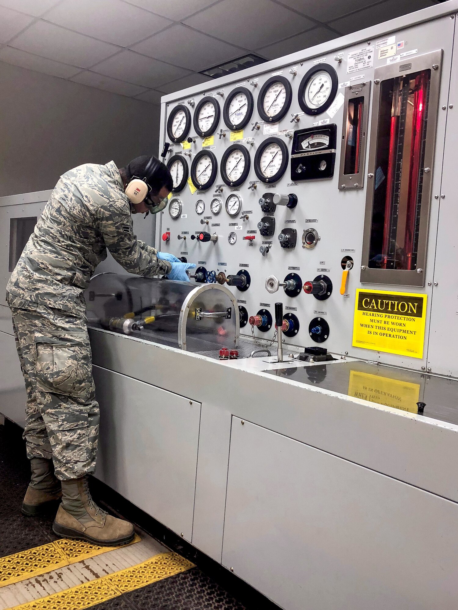 Airman 1st Class Josue Perez aces 364th Training Squadron aircraft hydraulic systems apprentice course