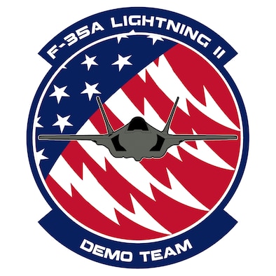The F-35 Heritage Flight Team is officially transitioning to the F-35A Lightning II Demonstration Team for the 2019 airshow season. Their new 13 minute-long profile will highlight the F-35A's numerous capabilitites to include speed, agility, and high-g turning. (U.S. Air Force graphic by Richard McManus)