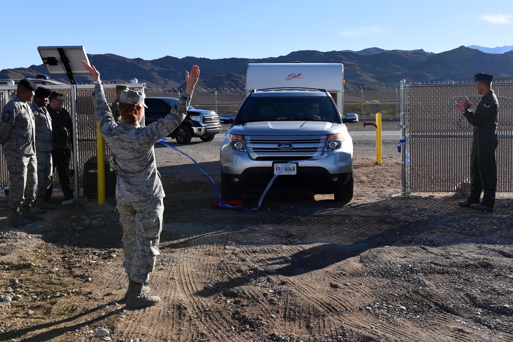 The lot is Creech’s first Morale, Welfare and Recreation facility.