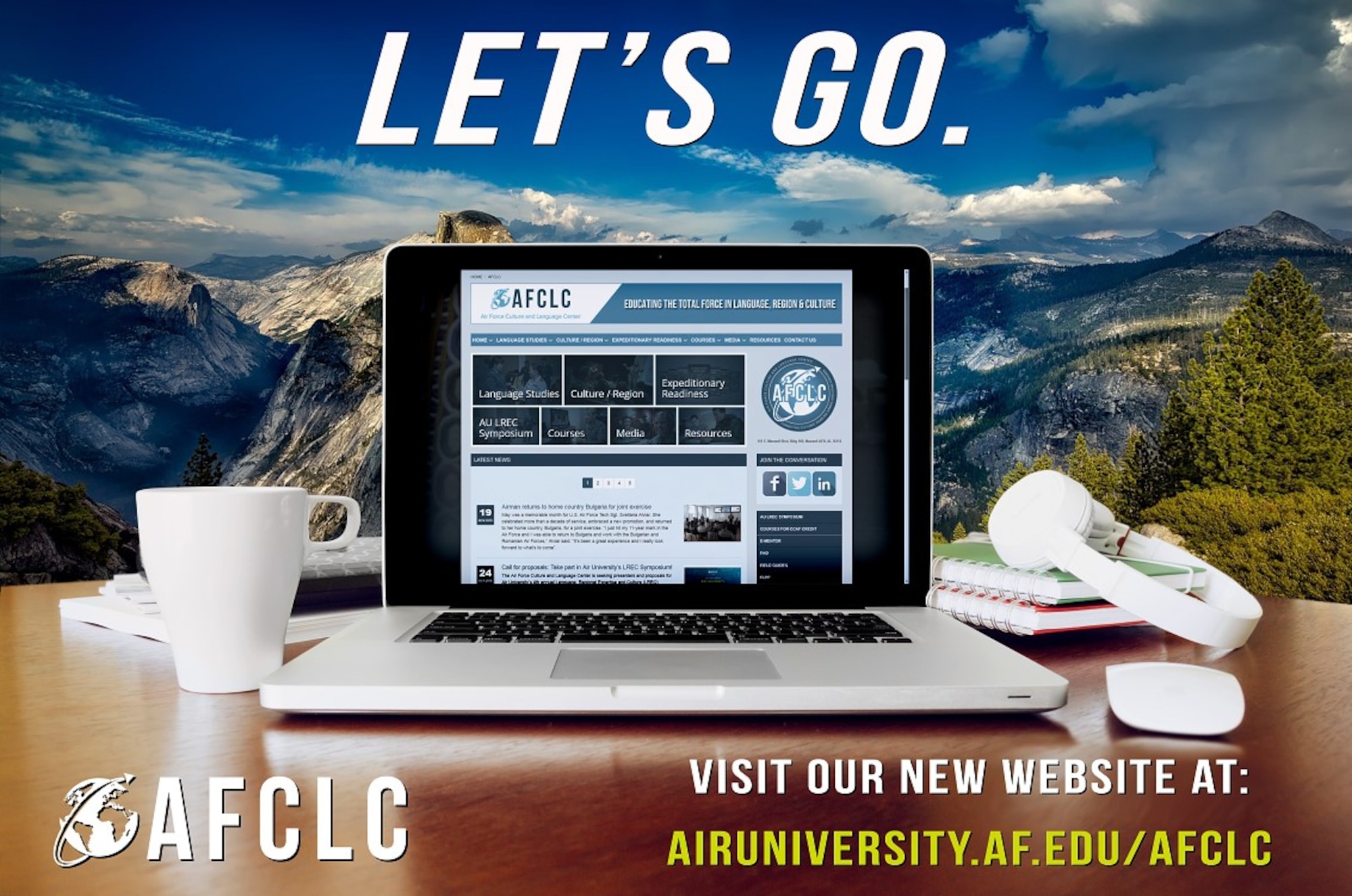 On November 29, the Air Force Culture and Language Center debuted its new website which is now hosted by the American Forces Public Information Management System (AFPIMS).