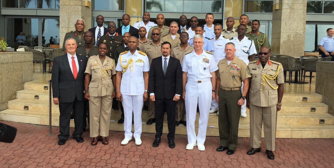 Group photo of the participants of the Caribbean Nations Security Conference (CANSEC) in Trinidad and Tobago, Dec. 5, 2018.