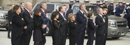 Nearly 4,000 military and civilian personnel from all branches of the U.S. armed forces, including members of the D.C. National Guard, provided ceremonial support during the state funeral for the 41st president of the United States.