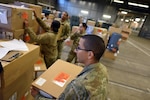 Soldiers from the U.S. Army Medical Research and Materiel Command complete an inventory of medical equipment and supplies being stocked at Army Prepositioned Stock 2 (APS-2) Nov. 20, in support of European theater readiness. APS-2 includes more than 280 medical sets to support a wide range of operational medicine capabilities, from forward resuscitative surgical teams to field hospitals