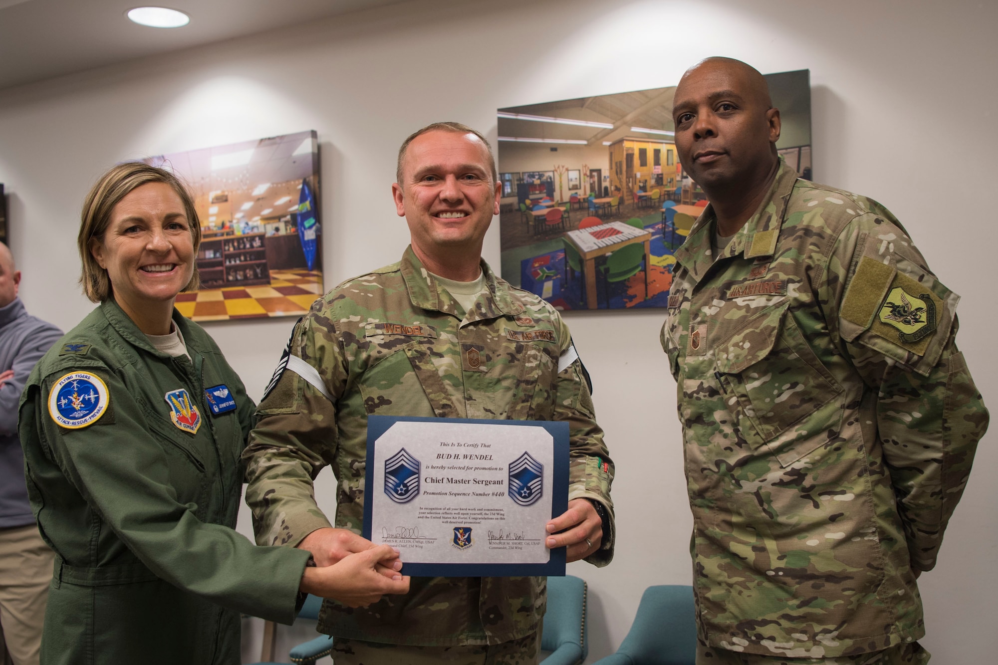 Team Moody is proud to present its 6 newest Chief Master Sergeant Selects!!

SMSgt Bud Wendel
SMSgt Carlo Mangoba
SMSgt Raul Lopez
SMSgt Jeffery Zimmerman
SMSgt Jeffre Schillawski (not pictured)
SMSgt Marcus Wimberley(not pictured)