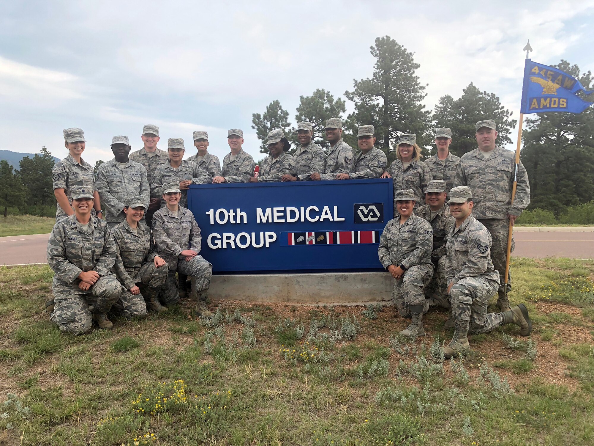 Nineteen members of the 445th Aerospace Medicine Squadron spent a two-week annual tour providing real-world medical support to the 10th Medical Group’s Cadet Clinic in a remote area at the U.S. Air Force Academy, Colorado Springs, Colorado. Medical care included preventive medicine, medical evaluation, stabilization of injured cadets and transportation to the triage tent as needed.