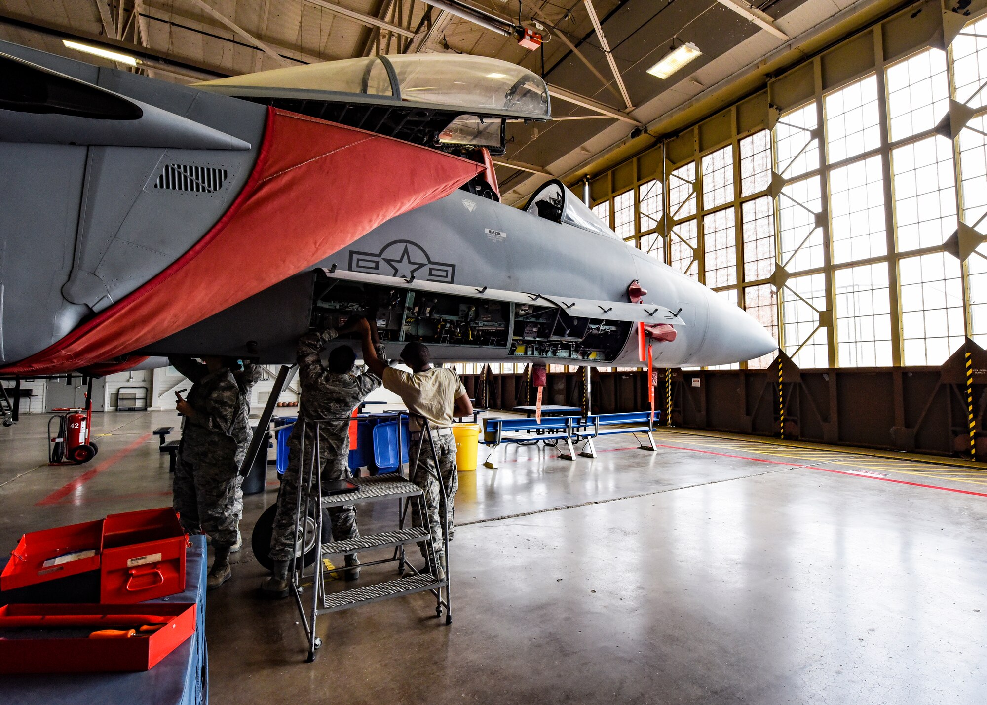 Sheppard Airmen work on electrical and environmental systems