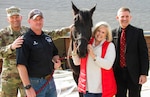 Beau, a six-year-old quarter horse, has begun his training as a caparisoned, or riderless, horse and is expected to be part of a ceremonial team that renders honors to fallen service members.