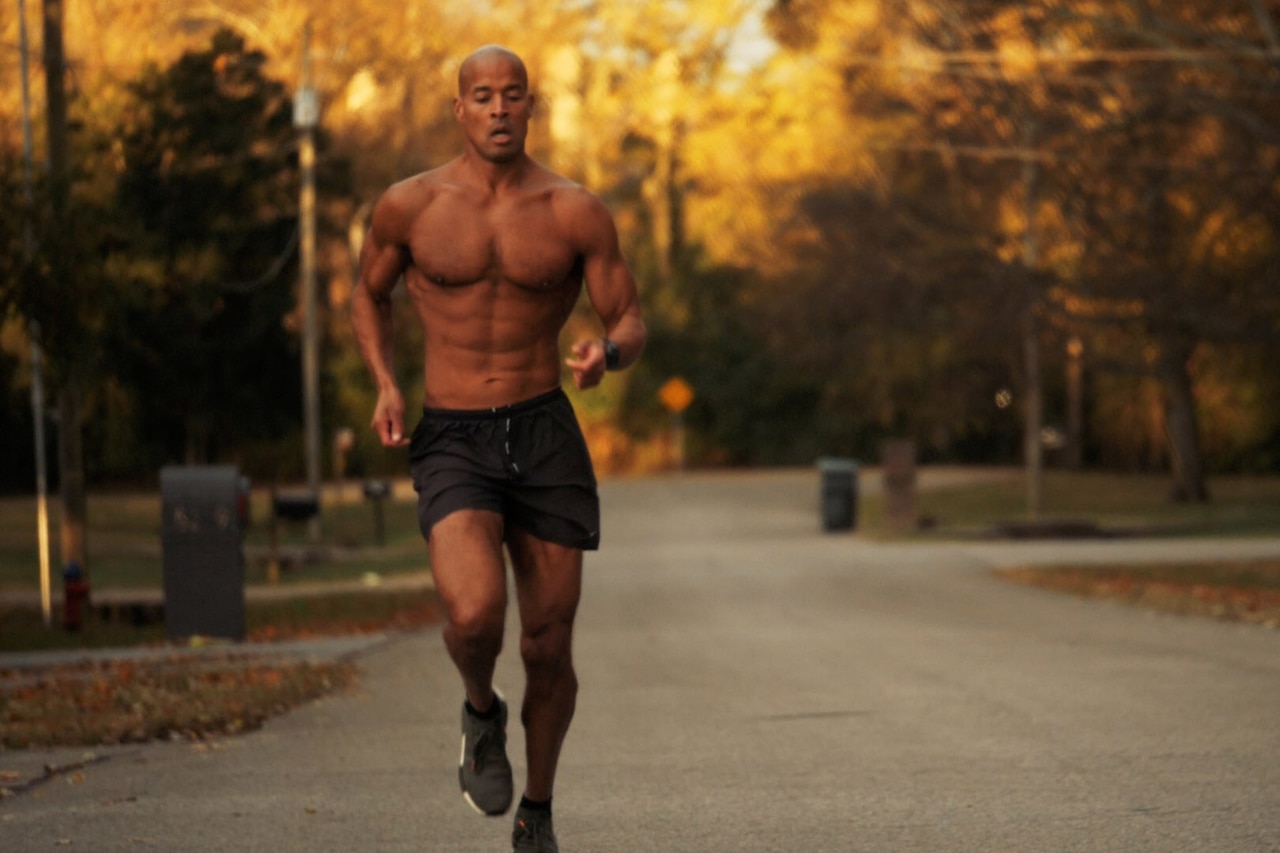 David Goggins running.