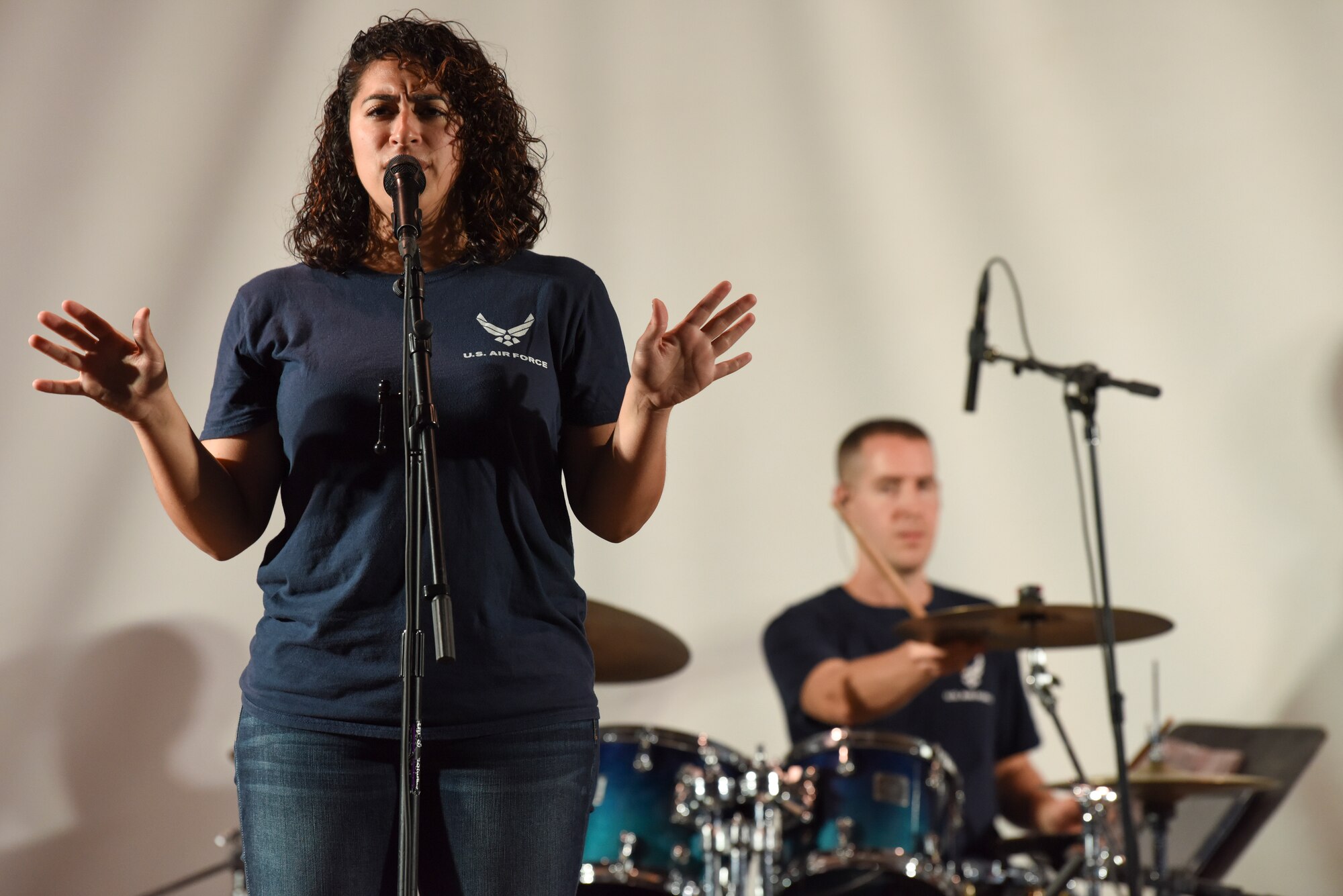 The AFCENT band visited to perform various popular songs for deployed members.