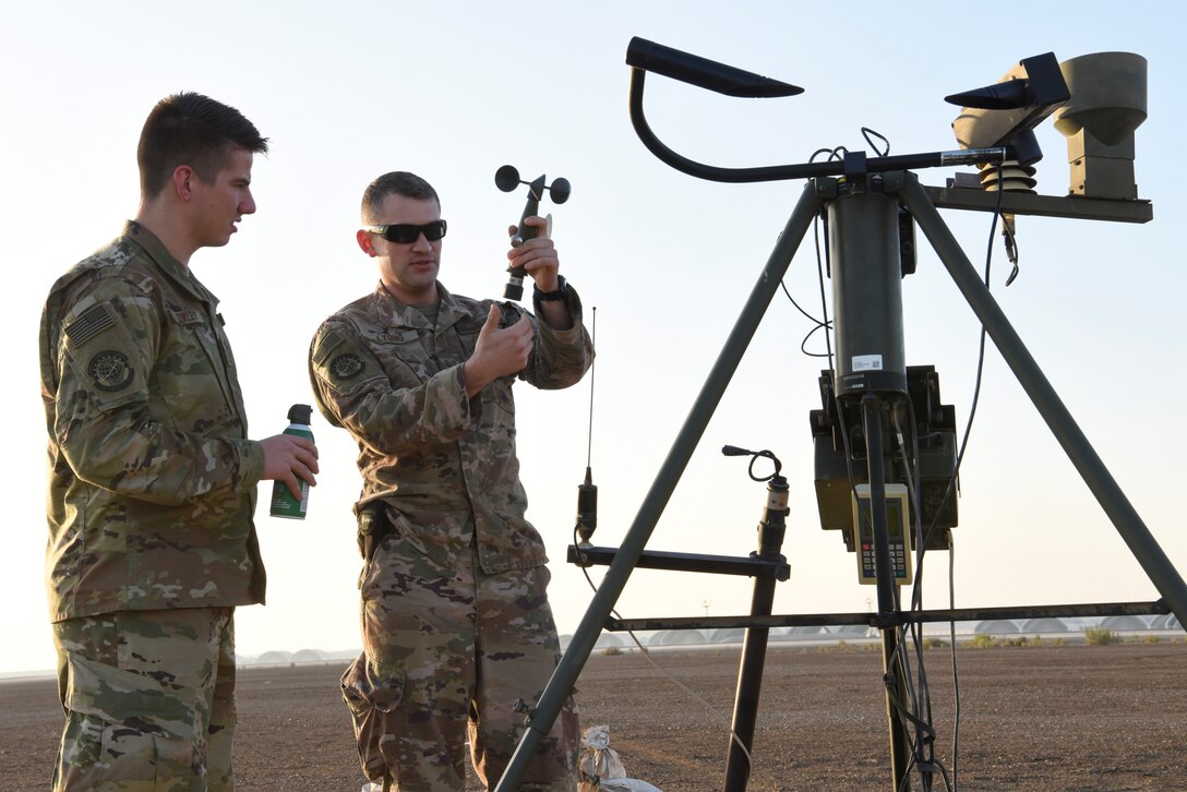 The 380th Expeditionary Operational Support Squadron Weather Operations flight provides the 380th Air Expeditionary Wing with decision-quality environmental information to optimize decisive airpower across all five Air Force core missions.