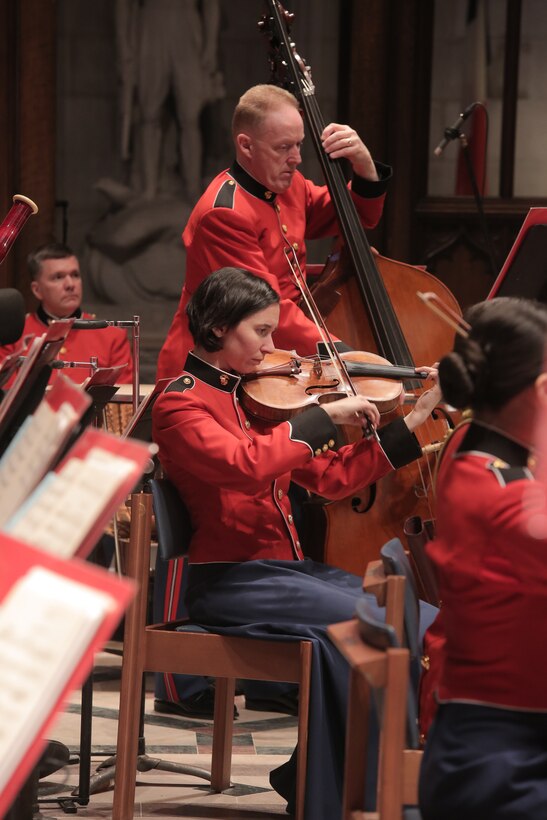 On Dec. 5, 2018, “The President’s Own” Marine Chamber Orchestra participated in the state funeral in honor of former President George H.W. Bush at the Washington National Cathedral.