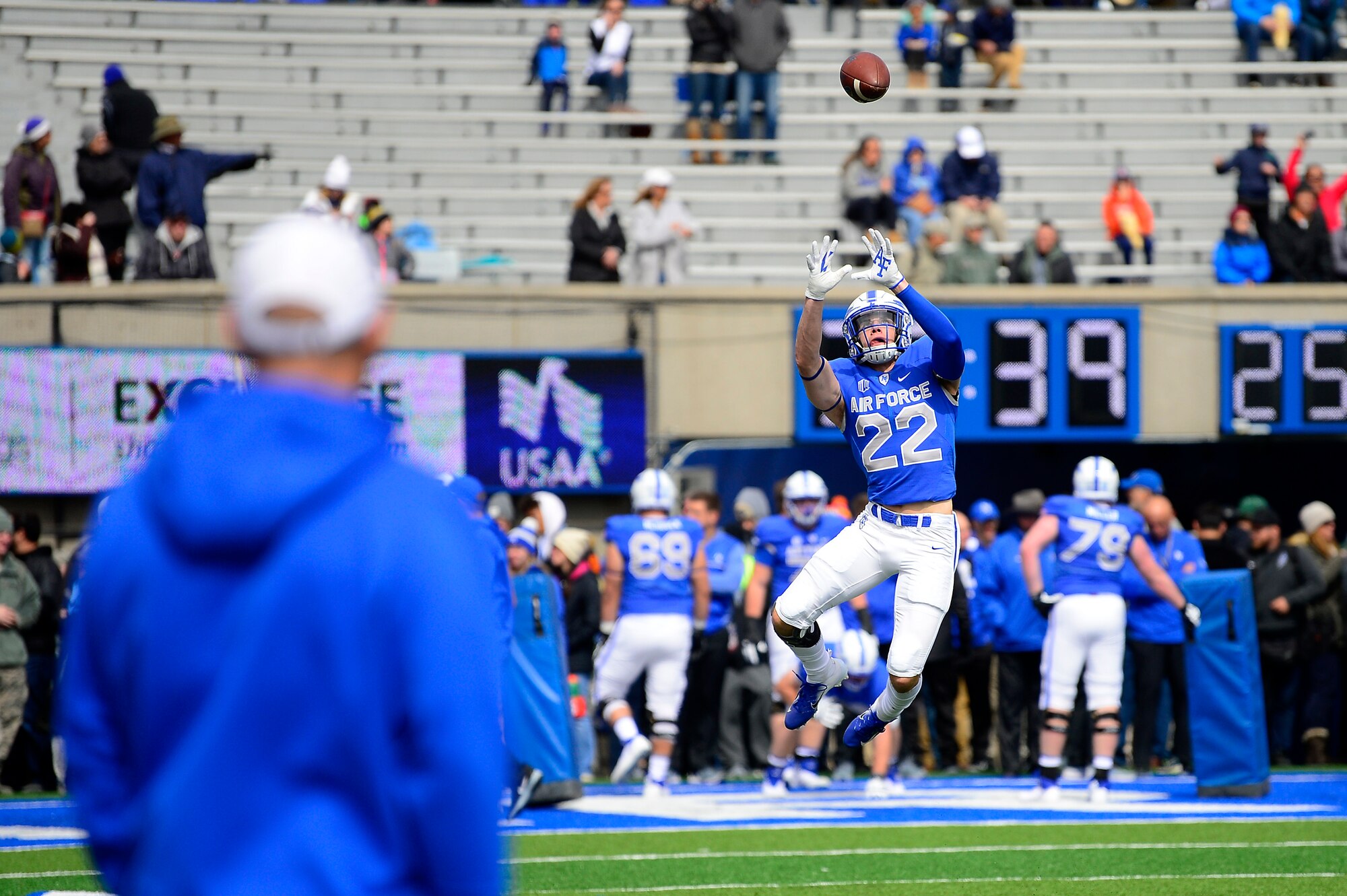 Air Force junior defensive back Garrett Kauppila has been named to the 2018 Google Cloud Academic All-American first team, as selected by the College Sports Information Director's of America. (U.S. Air Force photo by Darcie Ibidapo)