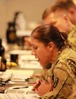 U.S. Army Col. Kimberlee Aiello, commander, 44th Medical Brigade, Fort Bragg, N.C., part of Task Force Medical, speaks to the senior leaders and representatives for the Mission Planning Conference (MPC) at Fort Eustis, Va., Dec. 3-4, 2018. JTF-CS hosted 58 attendees working to identify critical friction points and key concerns about how DCRF forces deploy, arrive, and process resources in CBRN response operations. 

“Opportunities like this provide a venue to openly discuss our process center systems and also how we are planning and see not just ourselves but just as important to see each other and how we can best support our fellow task force overall mission,” said Aiello. “This is a mission that is based on relationships and shared
understanding that must be synchronized.” 

When directed, JTF-CS is ready to respond in 24 hours to provide command and control of 5,200 federal military forces located at more than 36 locations throughout the nation in support of civil authority response operations to save lives, prevent further injury and provide critical support to enable community recovery. (DoD photo by U.S. Air Force Tech. Sgt. Michael Campbell/ Released)