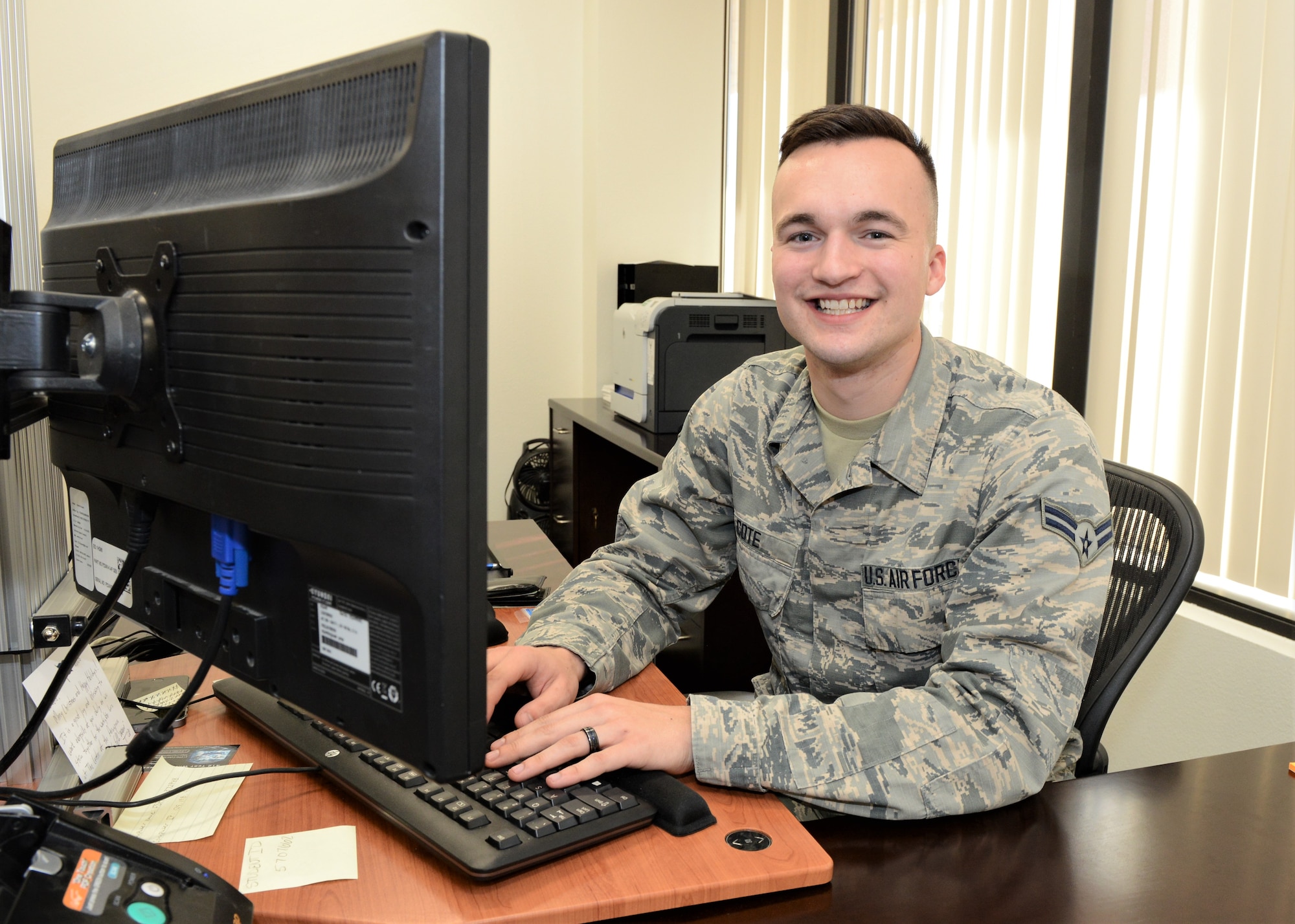 Airman 1st Class Johnny Cote is the 412th Test Wing Warrior of the Week. (U.S. Air Force photo by Kenji Thuloweit)